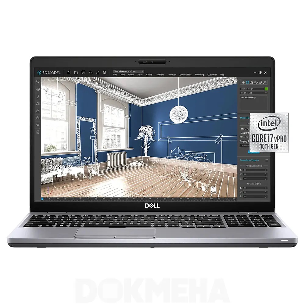 لپ‌ تاپ استوک ورک استیشن دل Dell Precision 3551 با پردازنده i7 نسل 10 و حافظه رم 16 گیگ ddr4 و حافظه داخلی 512 گیگ SSD و گرافیک مجزا 4 گیگ انویدیا